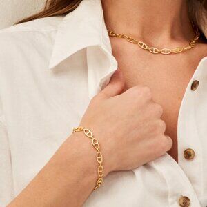 NWT Wanderlust + Co Anchor Chain Link Bracelet